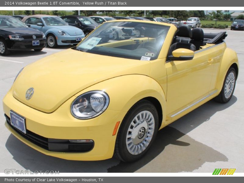 Yellow Rush / Titan Black 2014 Volkswagen Beetle 1.8T Convertible