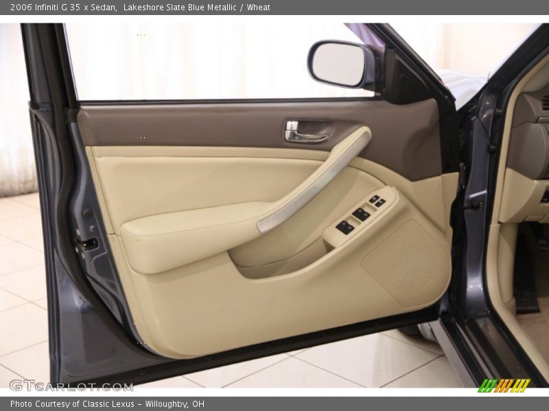 Lakeshore Slate Blue Metallic / Wheat 2006 Infiniti G 35 x Sedan