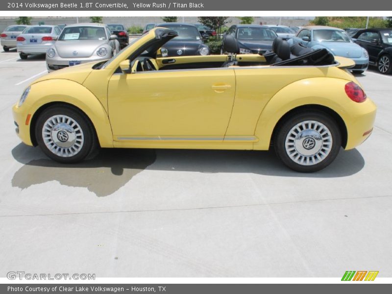 Yellow Rush / Titan Black 2014 Volkswagen Beetle 1.8T Convertible