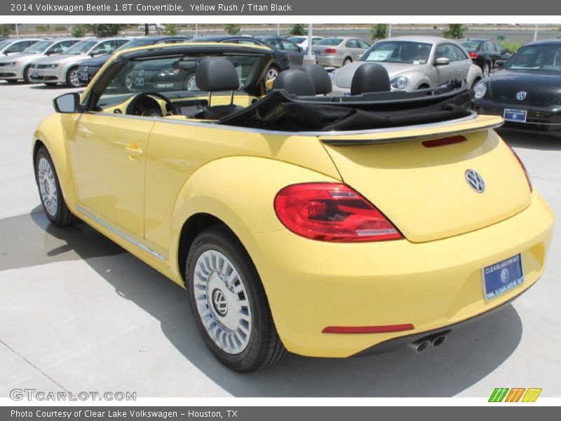 Yellow Rush / Titan Black 2014 Volkswagen Beetle 1.8T Convertible
