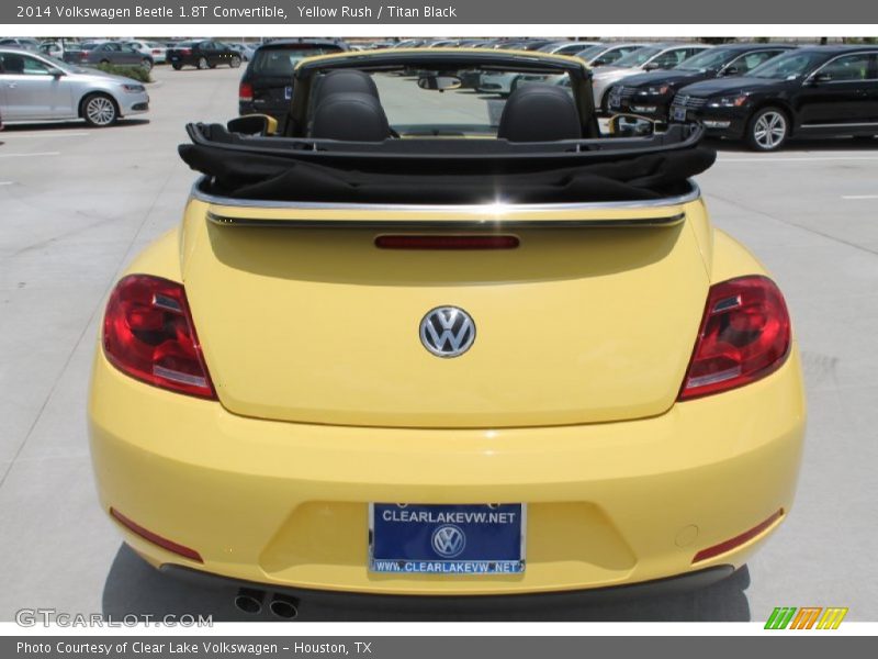 Yellow Rush / Titan Black 2014 Volkswagen Beetle 1.8T Convertible