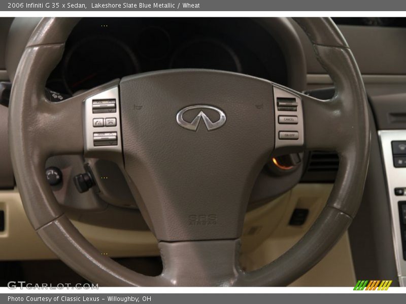 Lakeshore Slate Blue Metallic / Wheat 2006 Infiniti G 35 x Sedan