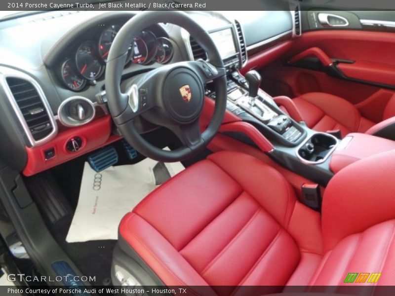  2014 Cayenne Turbo Black/Carrera Red Interior