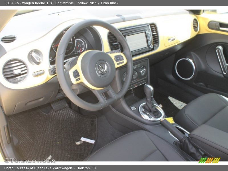 Yellow Rush / Titan Black 2014 Volkswagen Beetle 1.8T Convertible