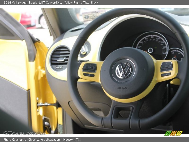 Yellow Rush / Titan Black 2014 Volkswagen Beetle 1.8T Convertible