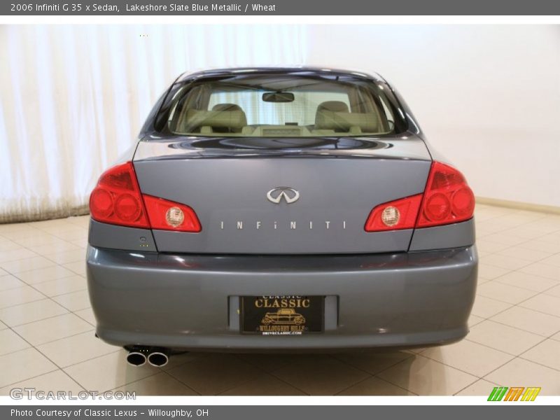 Lakeshore Slate Blue Metallic / Wheat 2006 Infiniti G 35 x Sedan
