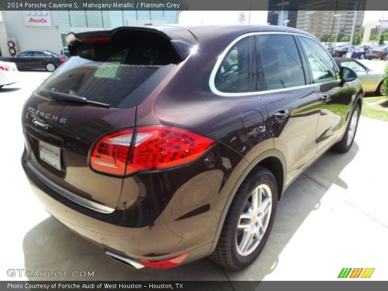 Mahogany Metallic / Platinum Grey 2014 Porsche Cayenne S