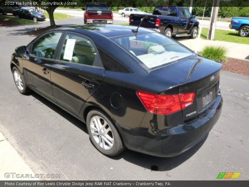 Ebony Black / Stone 2012 Kia Forte EX