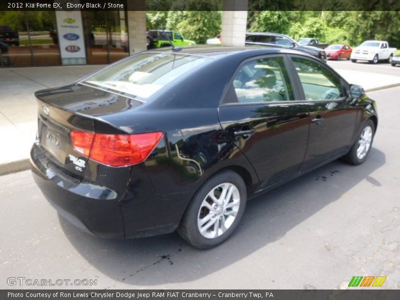 Ebony Black / Stone 2012 Kia Forte EX