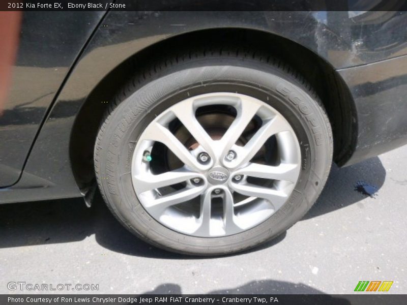 Ebony Black / Stone 2012 Kia Forte EX