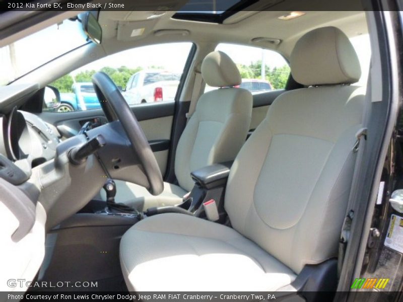 Ebony Black / Stone 2012 Kia Forte EX
