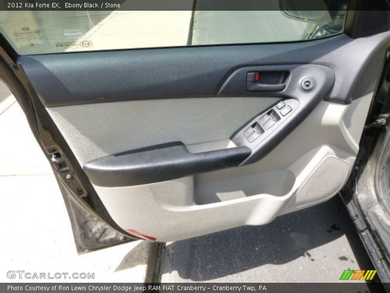 Ebony Black / Stone 2012 Kia Forte EX
