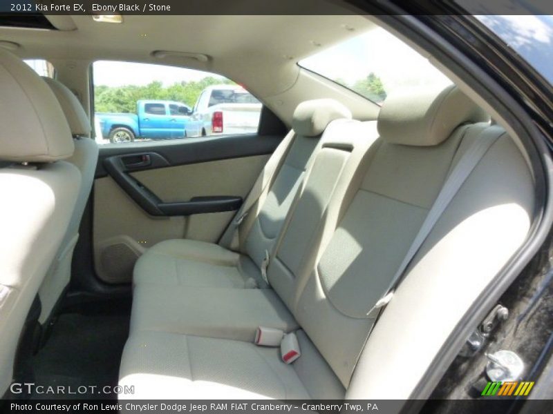 Ebony Black / Stone 2012 Kia Forte EX