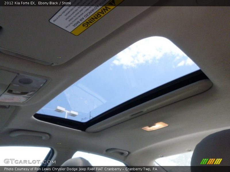 Ebony Black / Stone 2012 Kia Forte EX