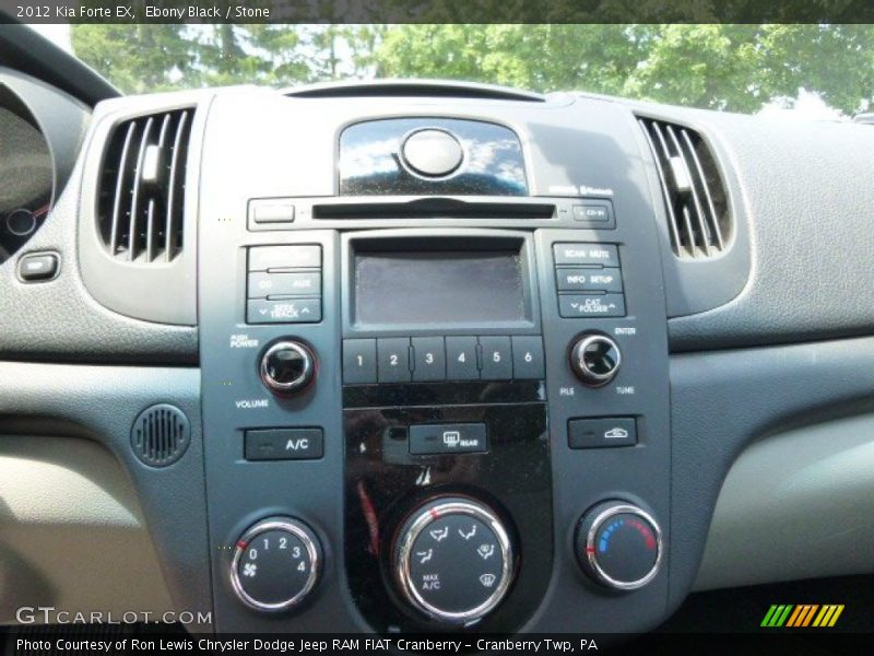 Ebony Black / Stone 2012 Kia Forte EX