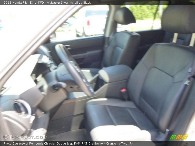 Alabaster Silver Metallic / Black 2013 Honda Pilot EX-L 4WD