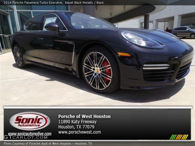 Basalt Black Metallic / Black 2014 Porsche Panamera Turbo Executive