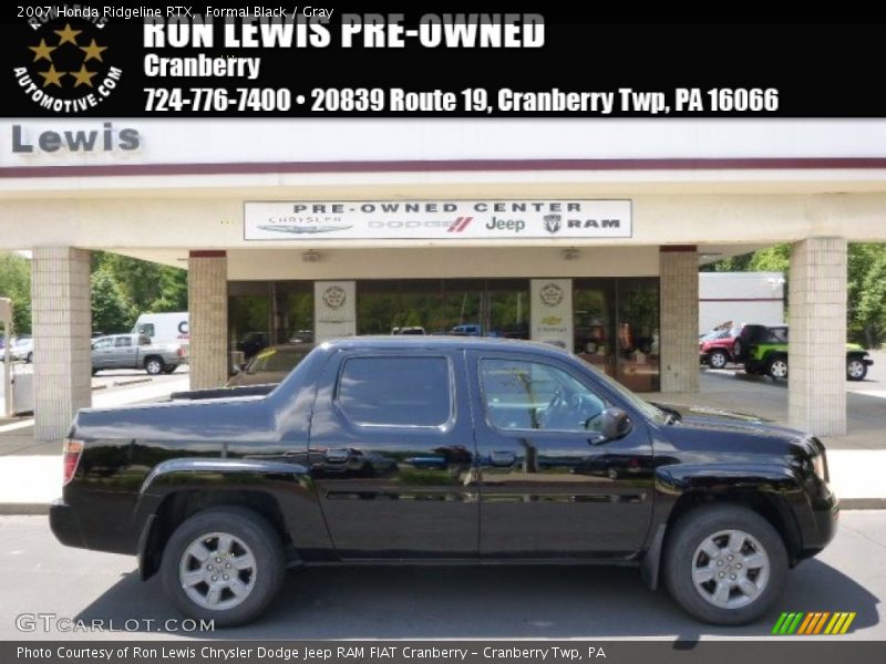 Formal Black / Gray 2007 Honda Ridgeline RTX