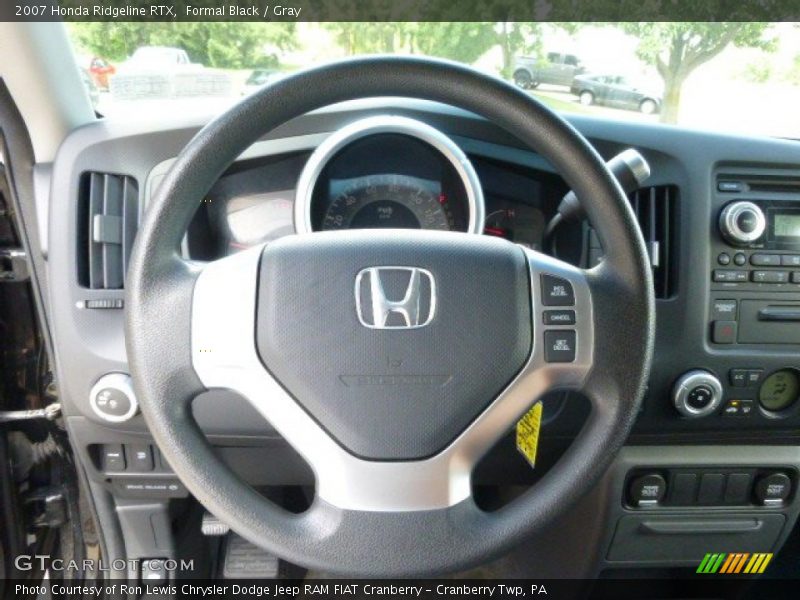 Formal Black / Gray 2007 Honda Ridgeline RTX