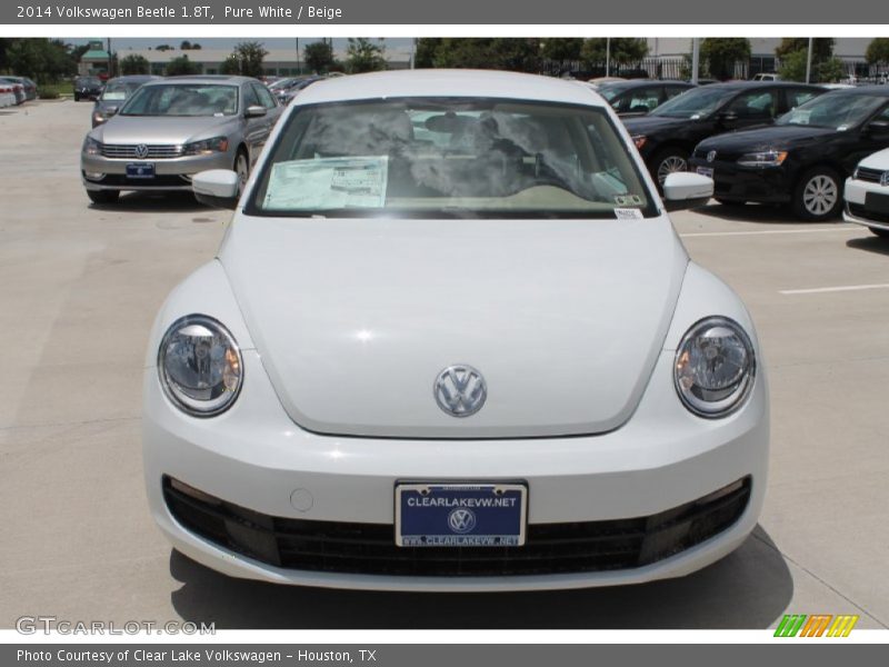 Pure White / Beige 2014 Volkswagen Beetle 1.8T