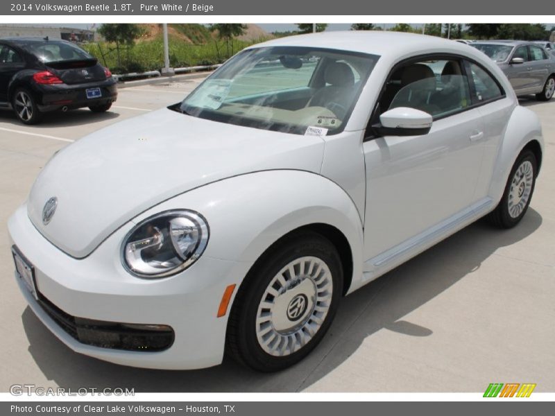 Pure White / Beige 2014 Volkswagen Beetle 1.8T