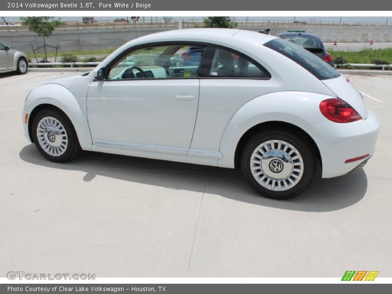 Pure White / Beige 2014 Volkswagen Beetle 1.8T