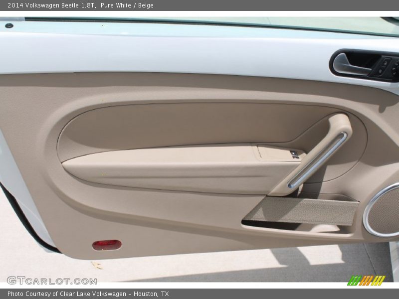 Pure White / Beige 2014 Volkswagen Beetle 1.8T