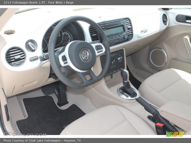 Pure White / Beige 2014 Volkswagen Beetle 1.8T