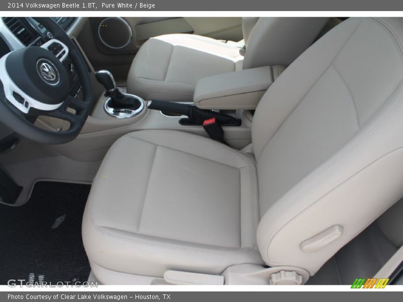 Pure White / Beige 2014 Volkswagen Beetle 1.8T