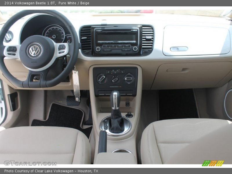Pure White / Beige 2014 Volkswagen Beetle 1.8T