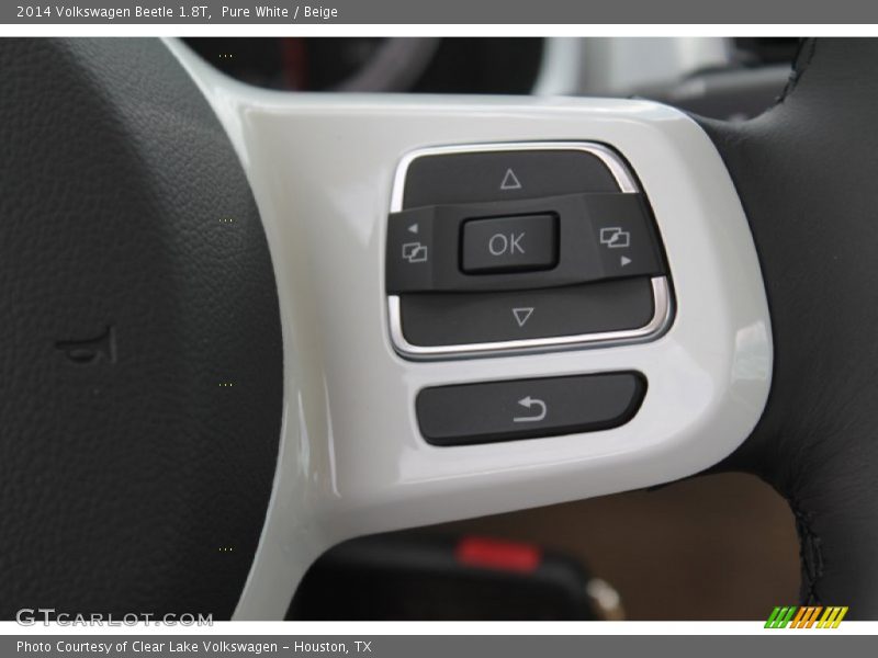 Pure White / Beige 2014 Volkswagen Beetle 1.8T