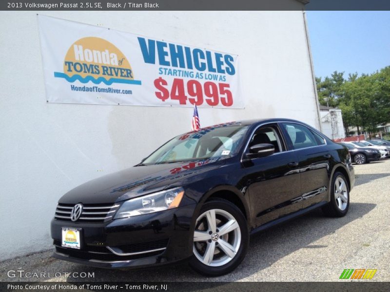 Black / Titan Black 2013 Volkswagen Passat 2.5L SE