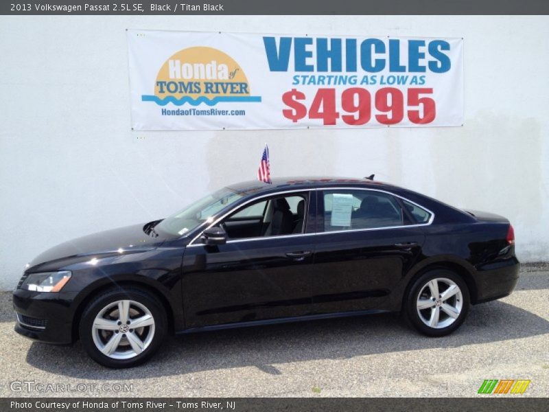 Black / Titan Black 2013 Volkswagen Passat 2.5L SE