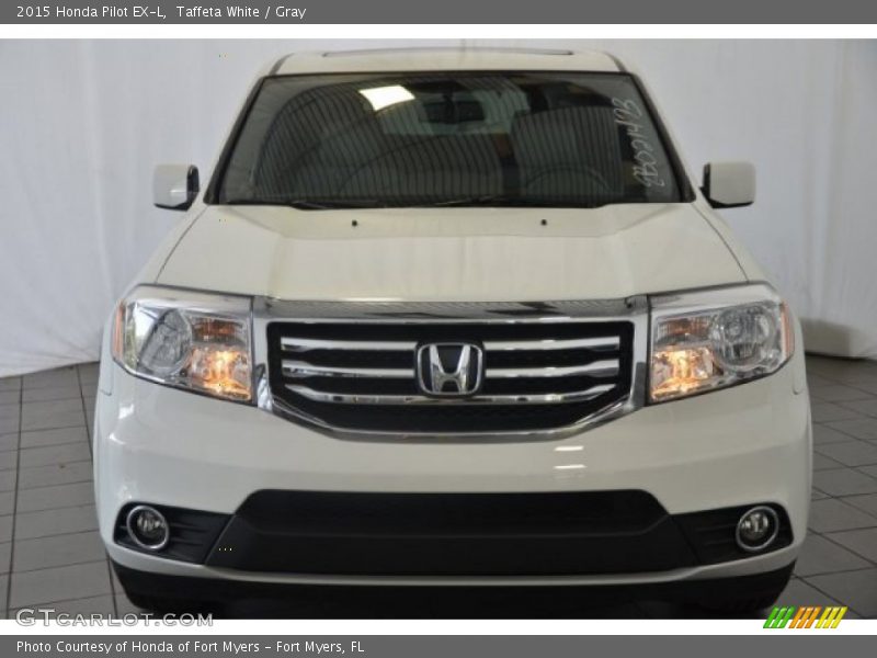 Taffeta White / Gray 2015 Honda Pilot EX-L