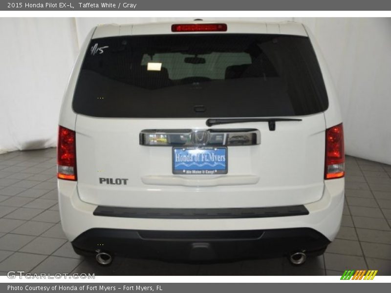 Taffeta White / Gray 2015 Honda Pilot EX-L