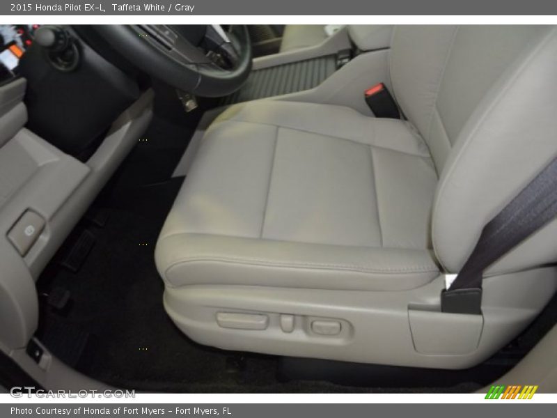 Taffeta White / Gray 2015 Honda Pilot EX-L