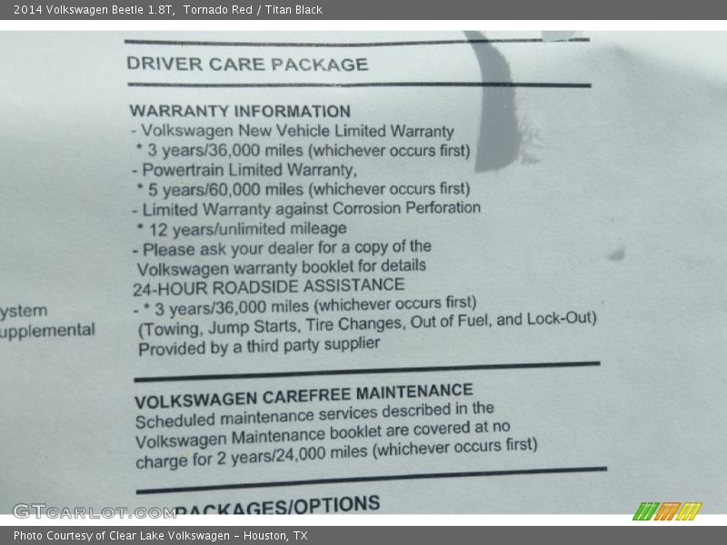 Tornado Red / Titan Black 2014 Volkswagen Beetle 1.8T