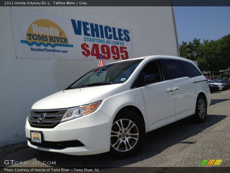 Taffeta White / Gray 2011 Honda Odyssey EX-L