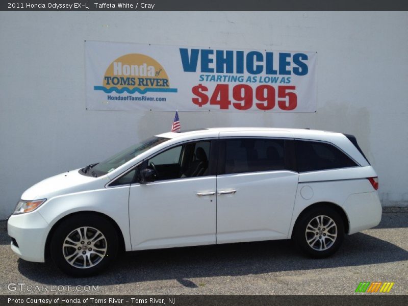 Taffeta White / Gray 2011 Honda Odyssey EX-L