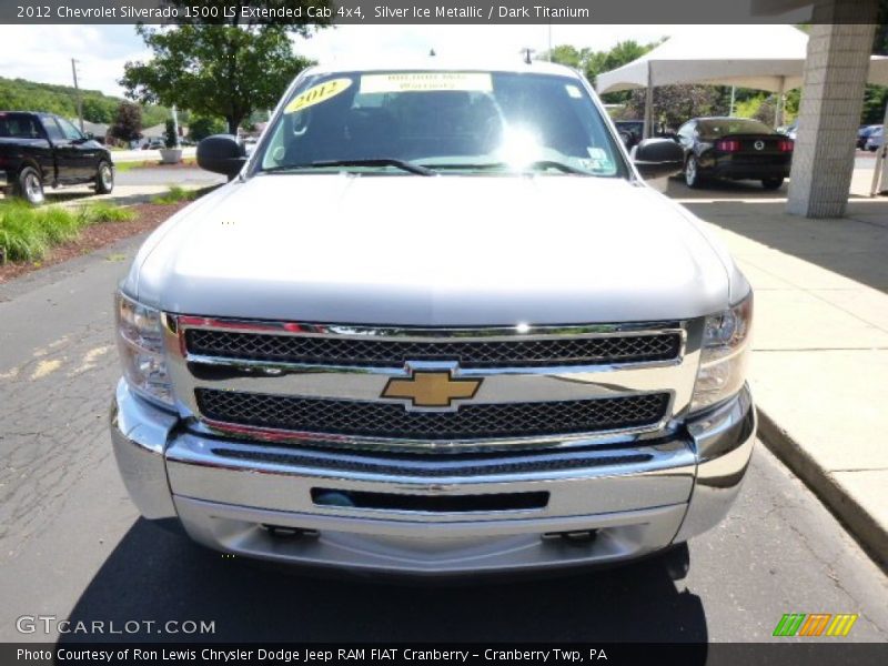 Silver Ice Metallic / Dark Titanium 2012 Chevrolet Silverado 1500 LS Extended Cab 4x4