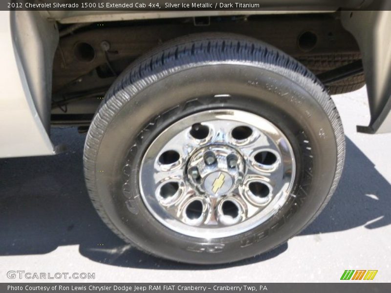 Silver Ice Metallic / Dark Titanium 2012 Chevrolet Silverado 1500 LS Extended Cab 4x4