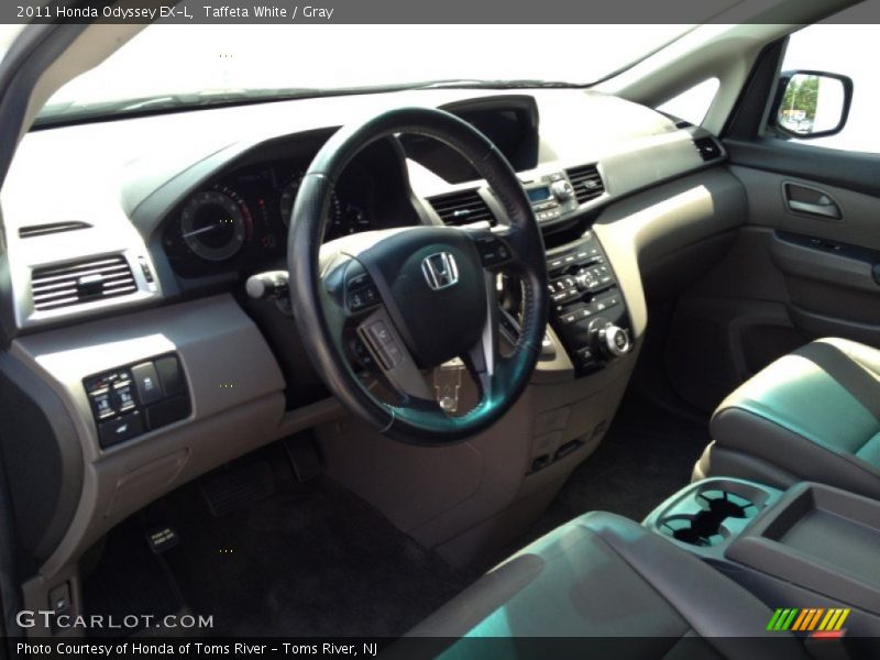 Taffeta White / Gray 2011 Honda Odyssey EX-L