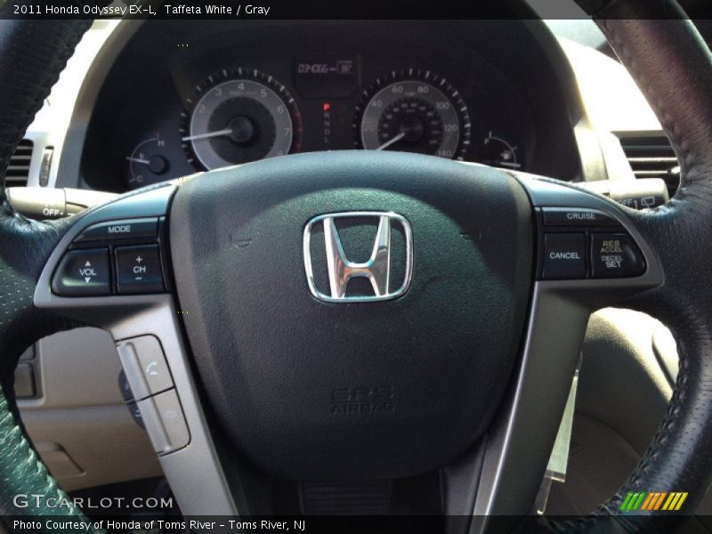 Taffeta White / Gray 2011 Honda Odyssey EX-L