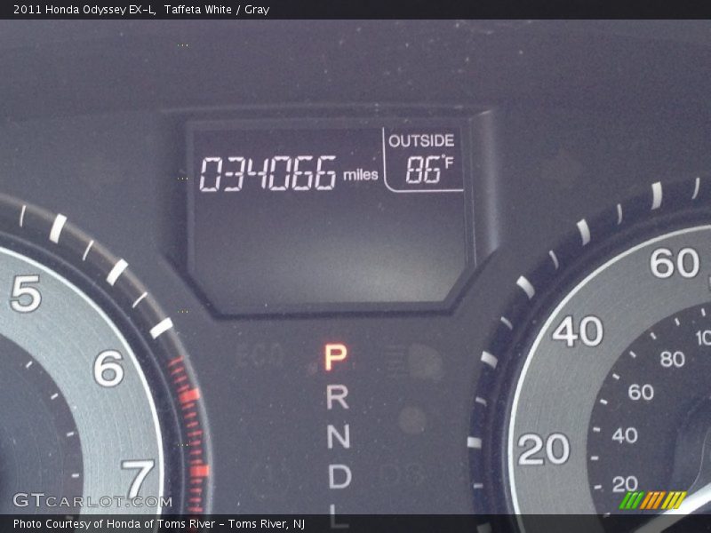 Taffeta White / Gray 2011 Honda Odyssey EX-L