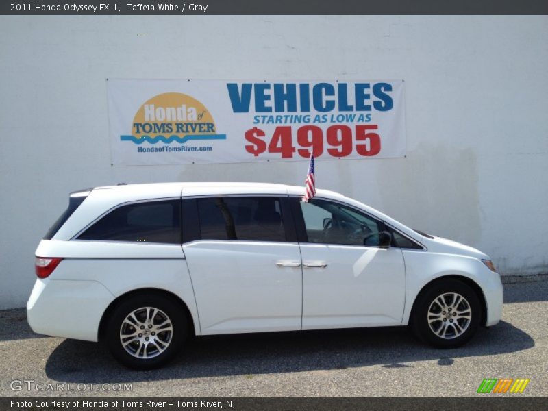 Taffeta White / Gray 2011 Honda Odyssey EX-L