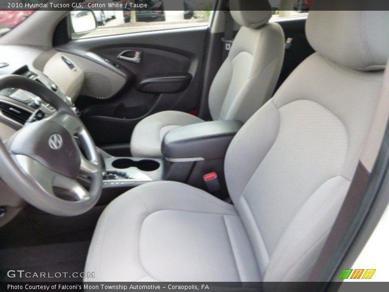 Cotton White / Taupe 2010 Hyundai Tucson GLS