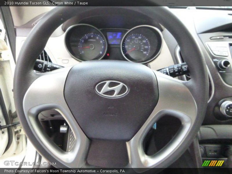 Cotton White / Taupe 2010 Hyundai Tucson GLS
