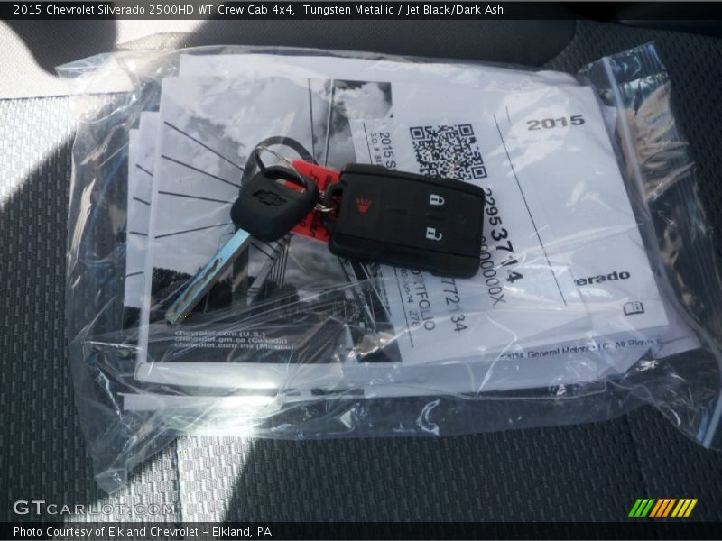Tungsten Metallic / Jet Black/Dark Ash 2015 Chevrolet Silverado 2500HD WT Crew Cab 4x4