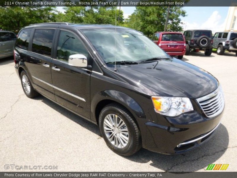 Mocha Java Pearl Coat / Dark Frost Beige/Medium Frost Beige 2014 Chrysler Town & Country Touring-L