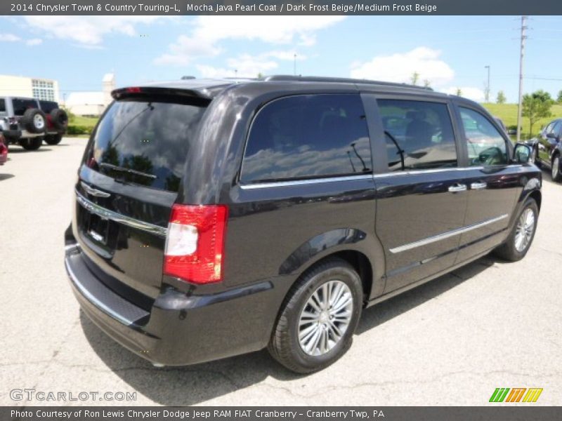 Mocha Java Pearl Coat / Dark Frost Beige/Medium Frost Beige 2014 Chrysler Town & Country Touring-L